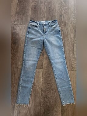 Frame Denim Washed Light Blue Skinny Jeans Size 30 EC